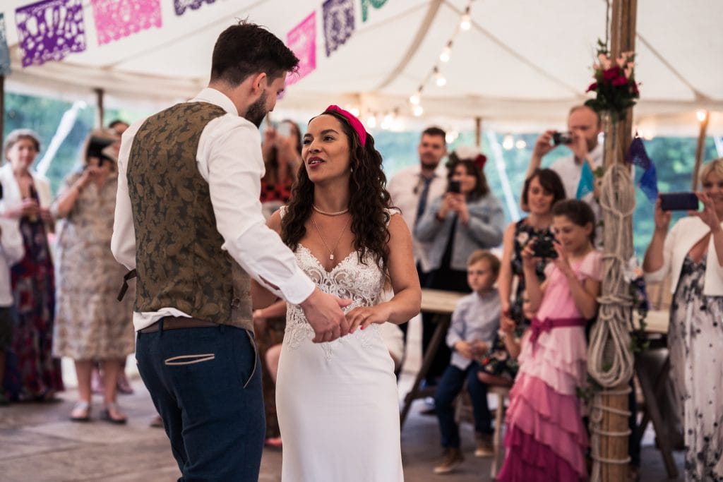 Bride and groom party like no one is watching in this Mexican inspired wedding